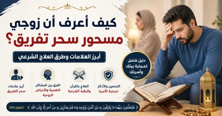 كيف أعرف أن زوجي مسحور سحر تفريق