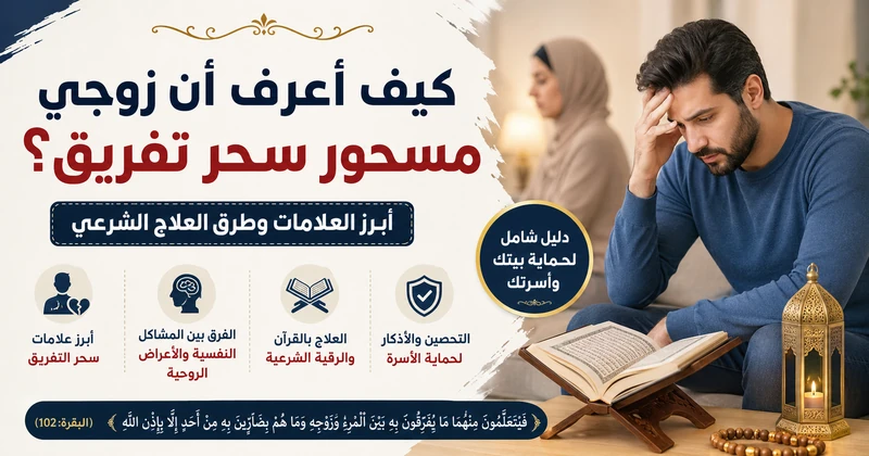كيف أعرف أن زوجي مسحور سحر تفريق